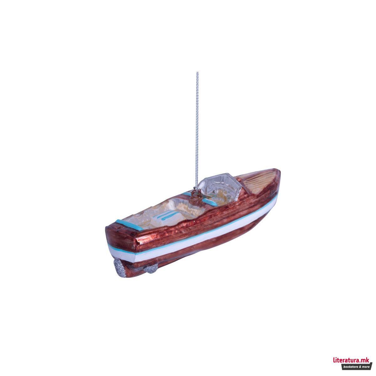 Лампион, Brown/White Boat, 3.5 cm 