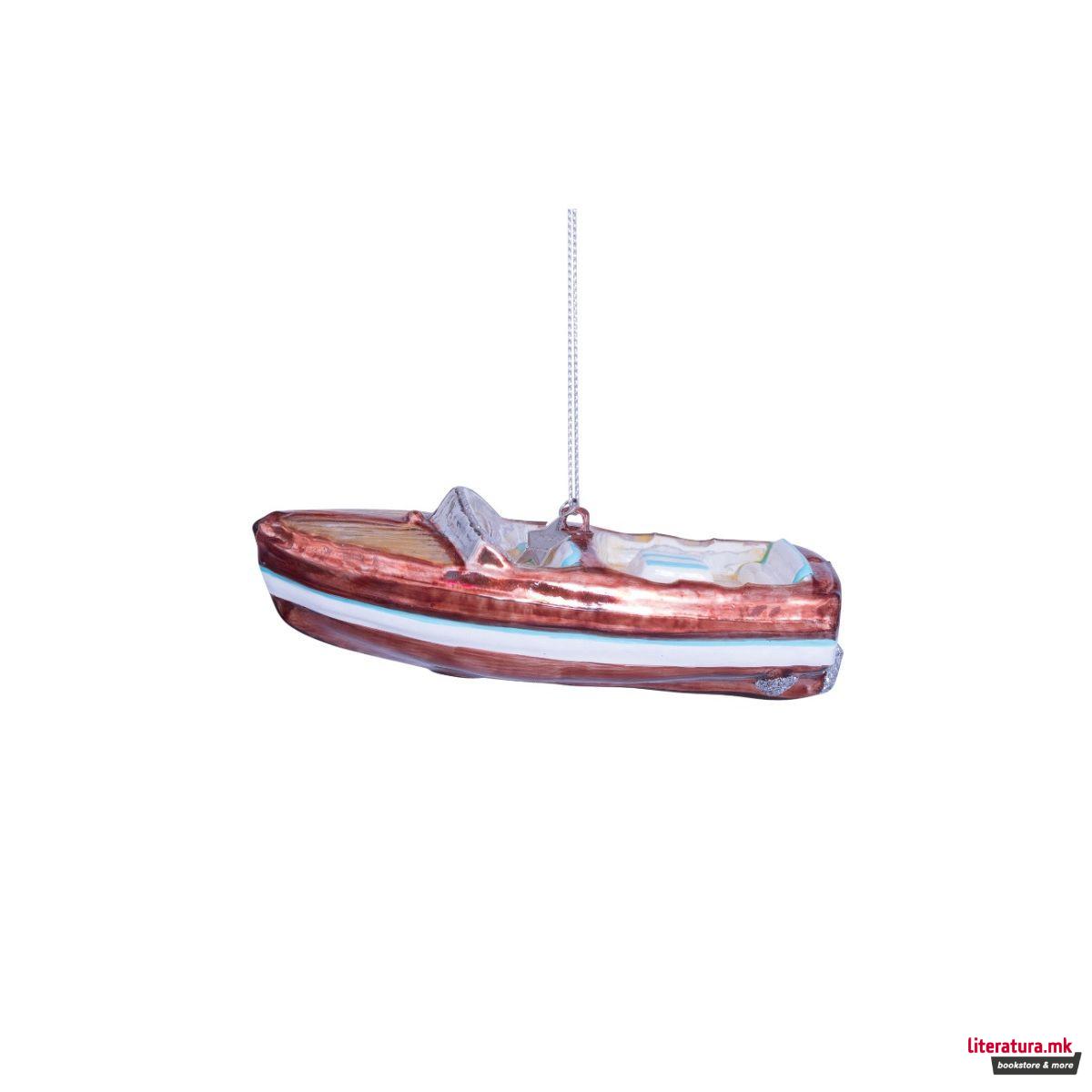 Лампион, Brown/White Boat, 3.5 cm 