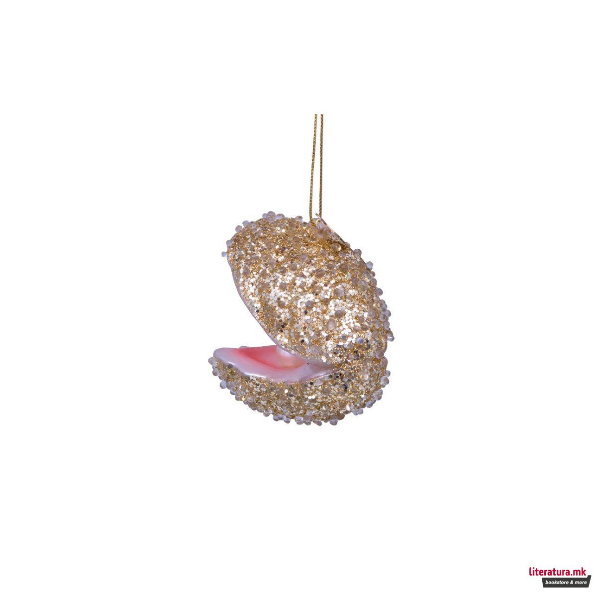 Лампион, Champagne Glitter Oyster, 7 cm 