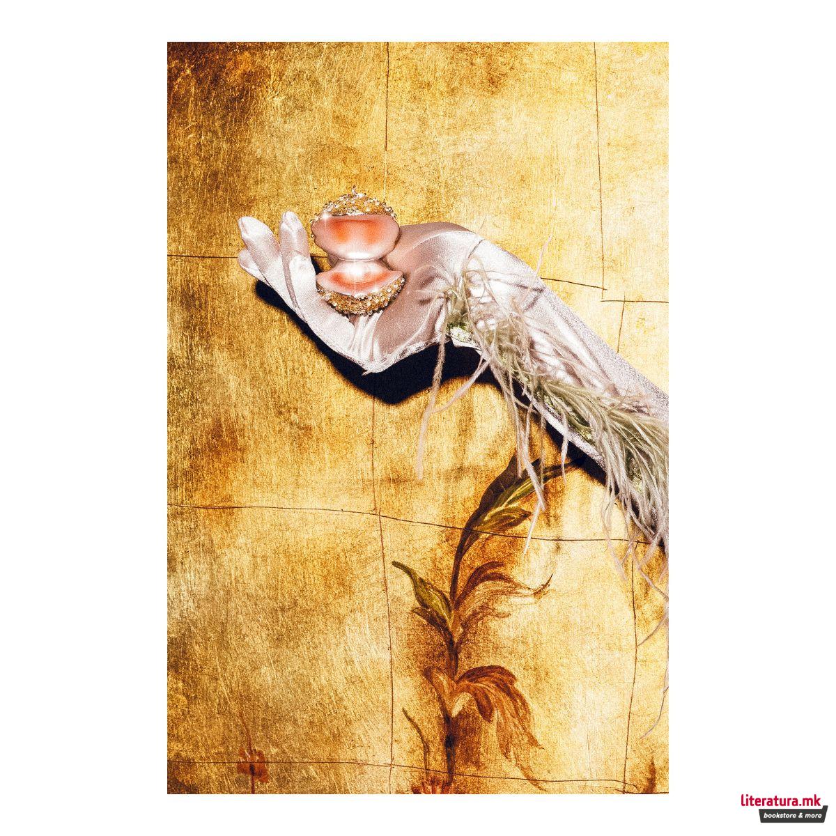 Лампион, Champagne Glitter Oyster, 7 cm 