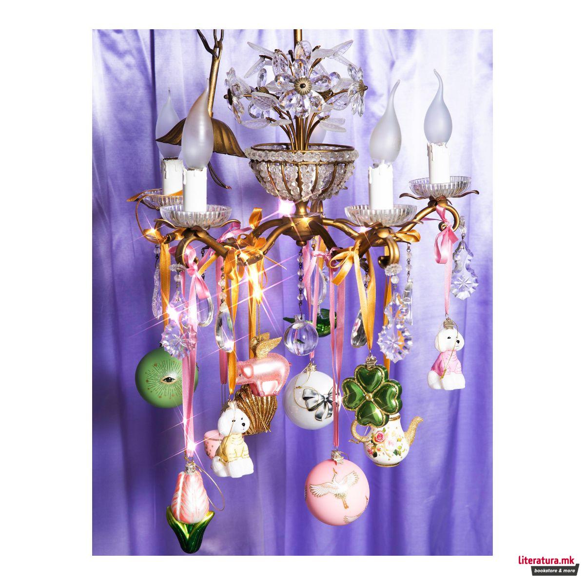 Лампион, White Poodle with Pink T-Shirt, 8 cm 