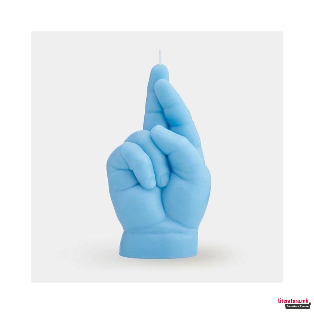 Свеќа, Baby Hand Candle, Crossed Fingers, сина