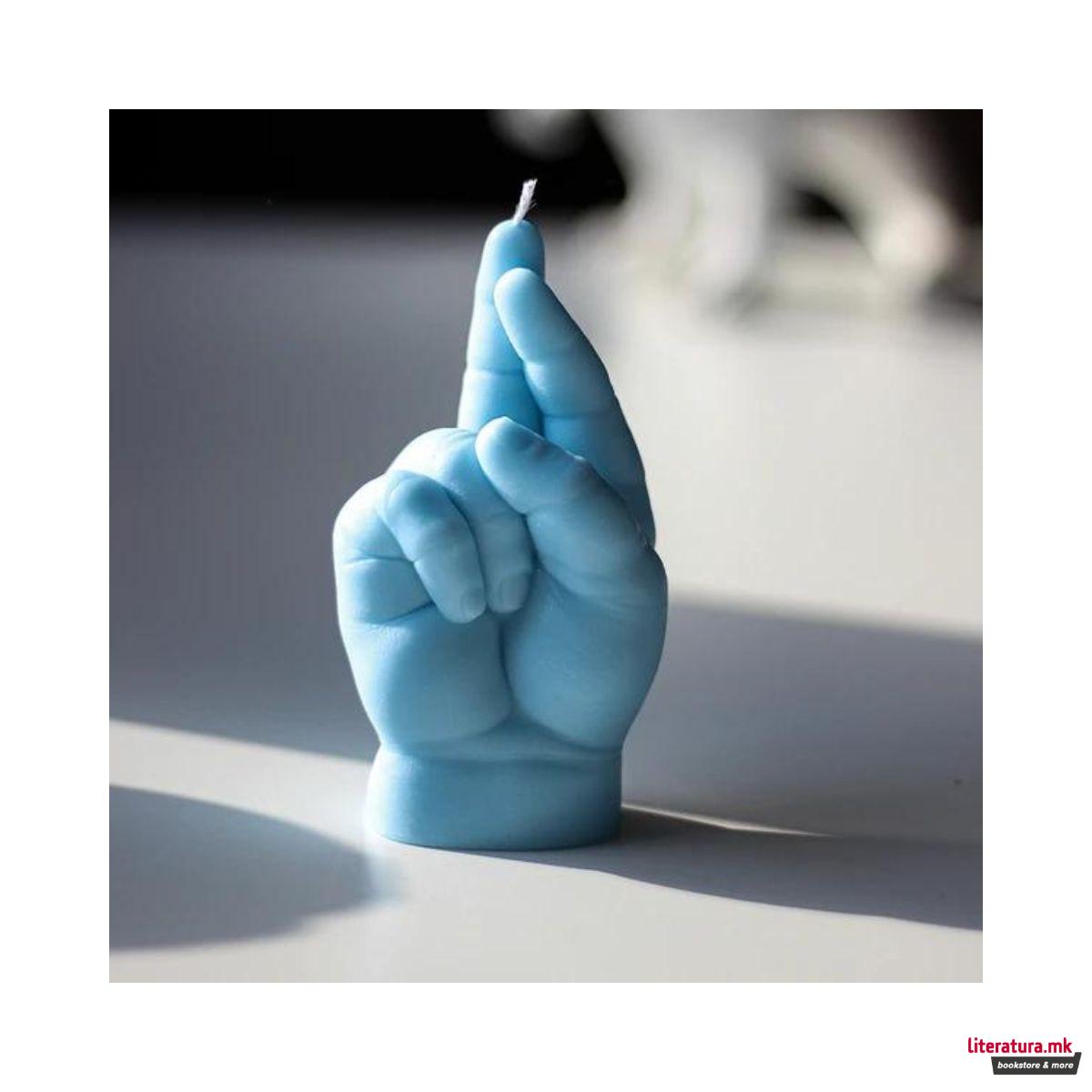 Свеќа, Baby Hand Candle, Crossed Fingers, сина