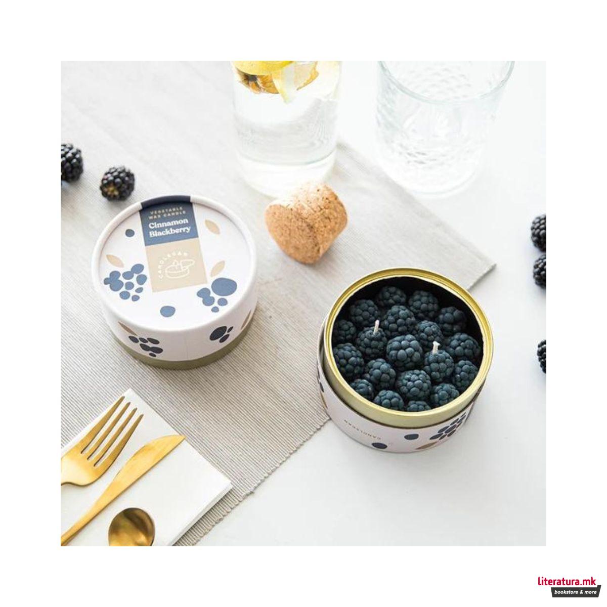 Свеќа, Gourmet Food Candles, Cinnamon Blackberry 