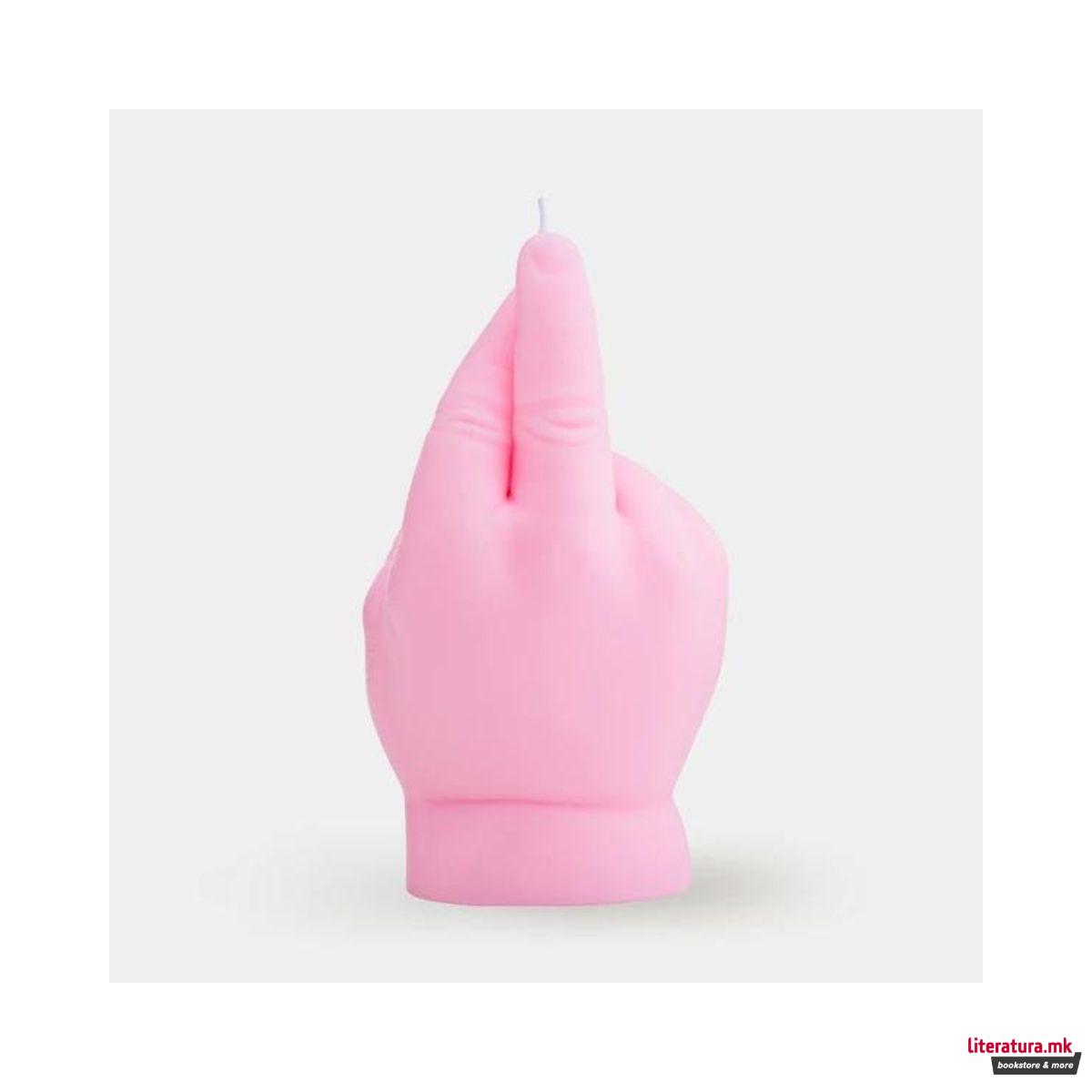 Свеќа, Baby Hand Candle, Crossed Fingers, розева 