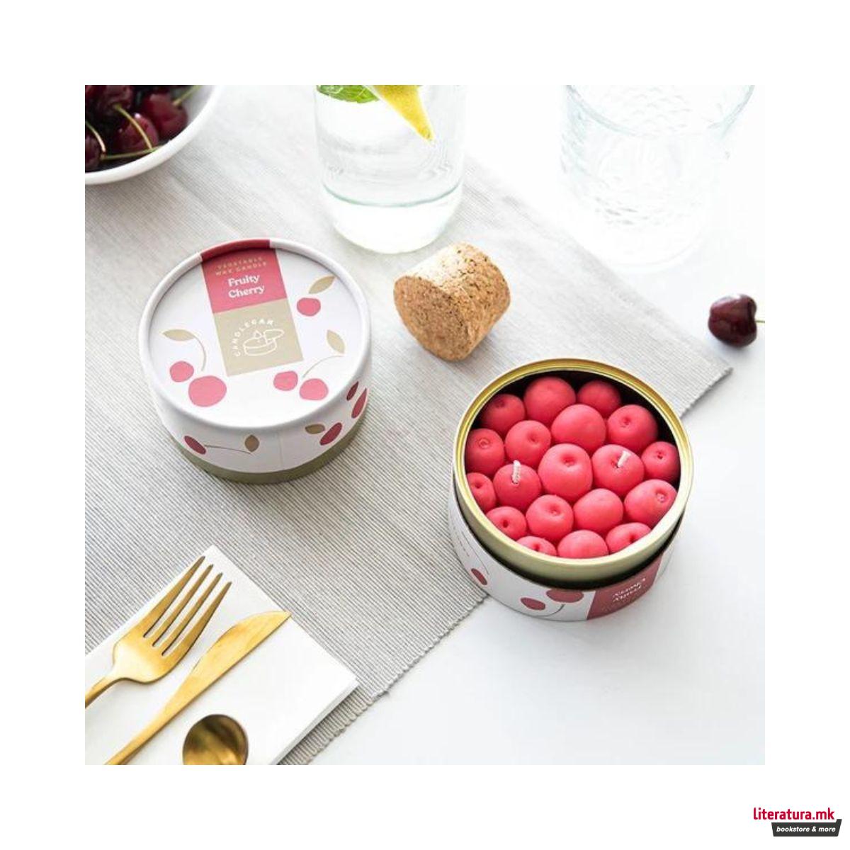 Свеќа, Gourmet Food Candles, Fruity Cherry 