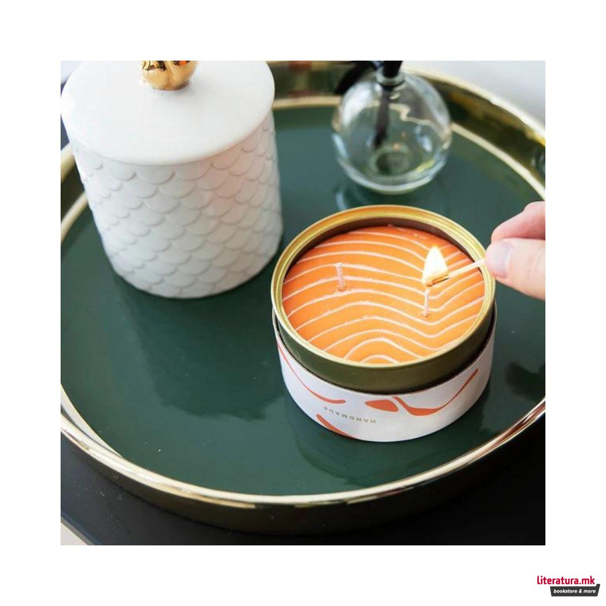 Свеќа, Gourmet Food Candles, Orange Salmon 