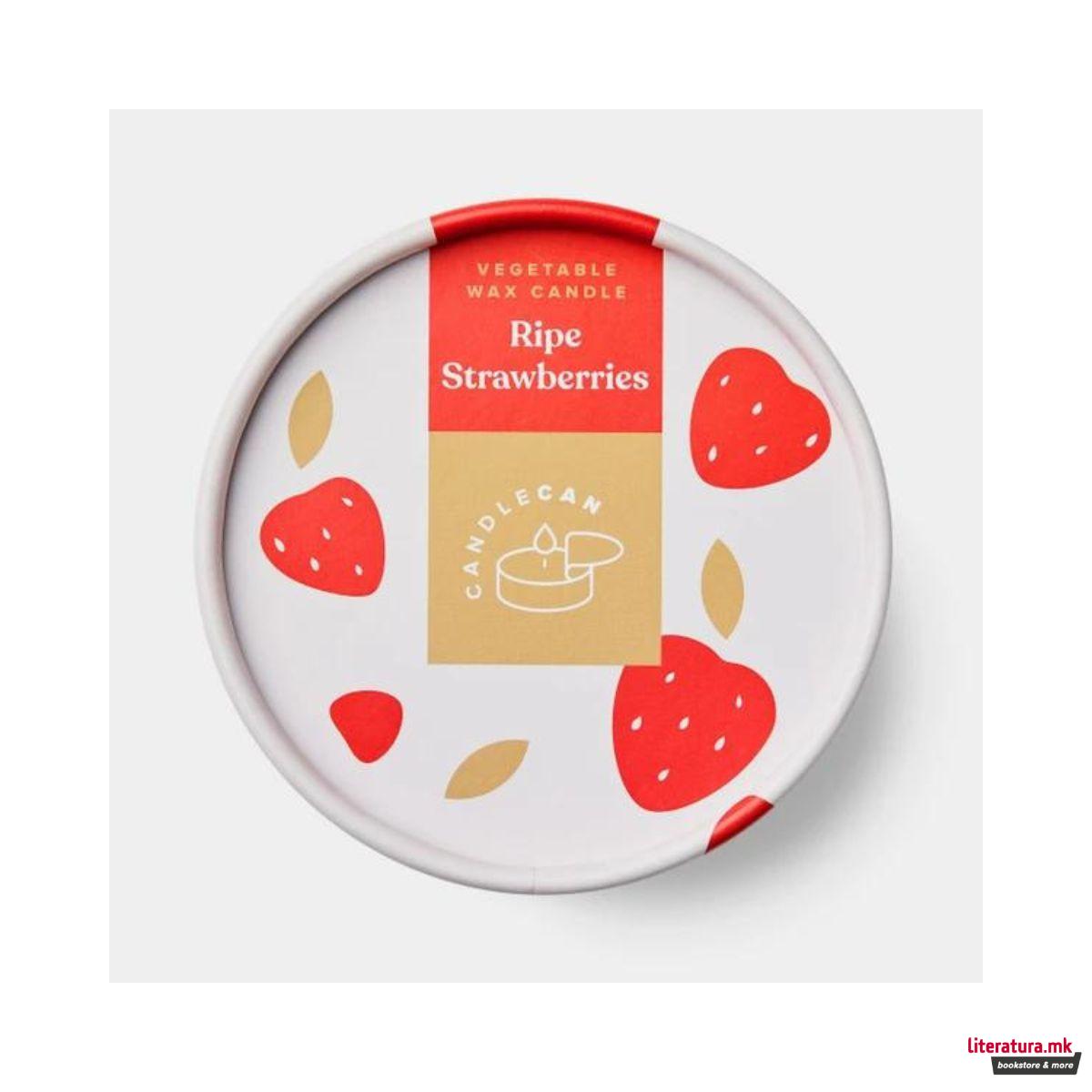 Свеќа, Gourmet Food Candles, Ripe Strawberries 