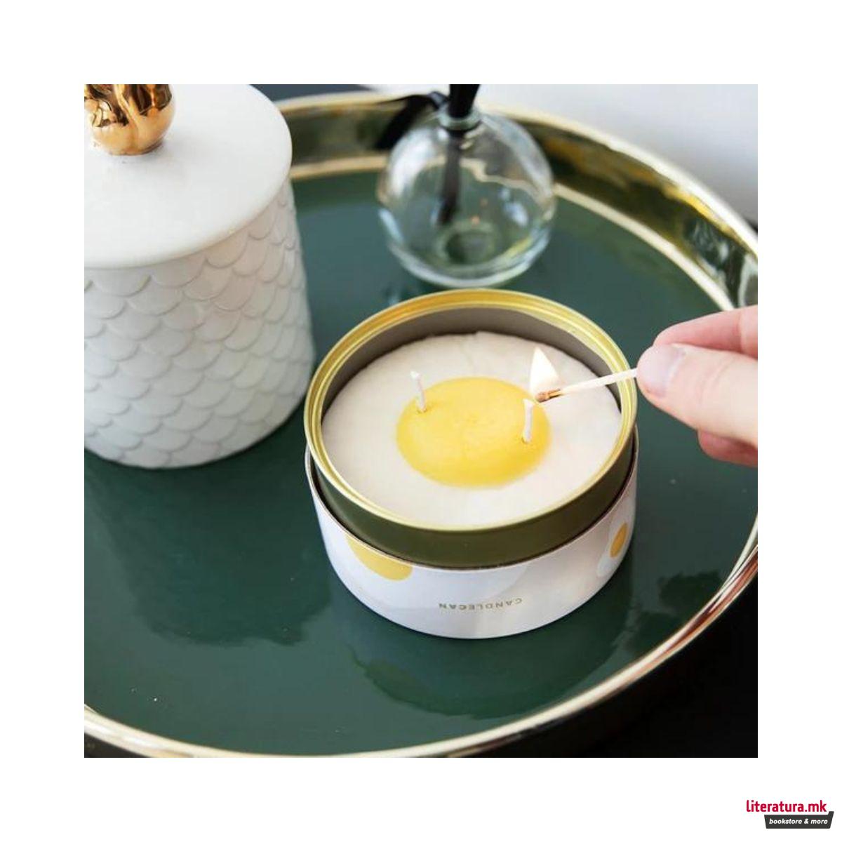 Свеќа, Gourmet Food Candles, Vanilla Egg 