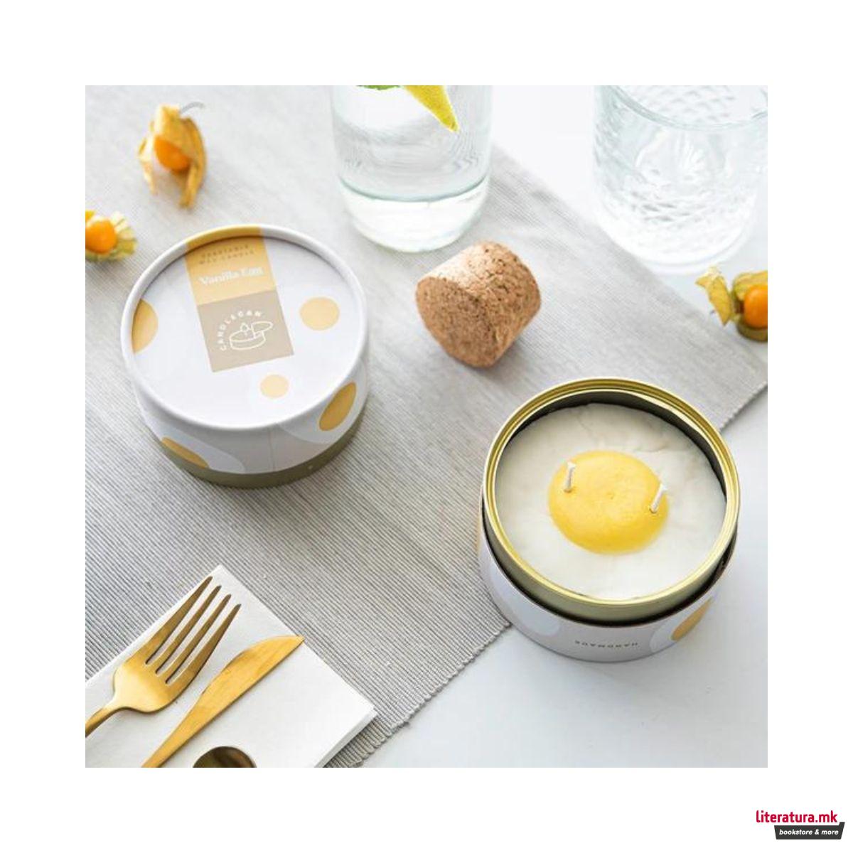 Свеќа, Gourmet Food Candles, Vanilla Egg 