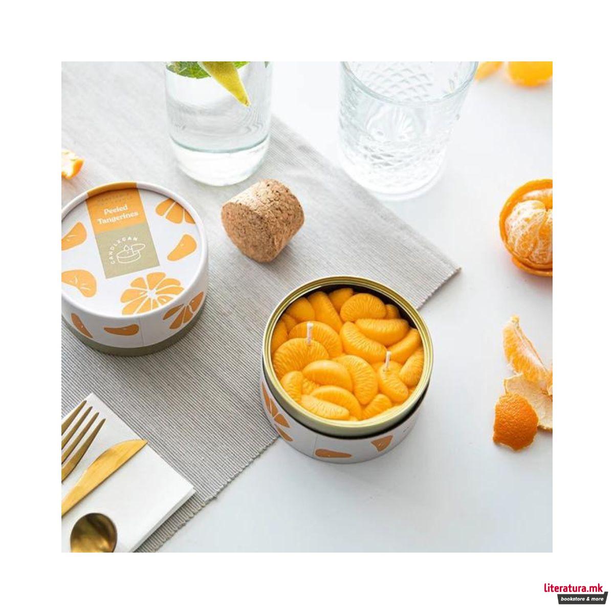 Свеќа, Gourmet Food Candles, Peeled Tangerines 