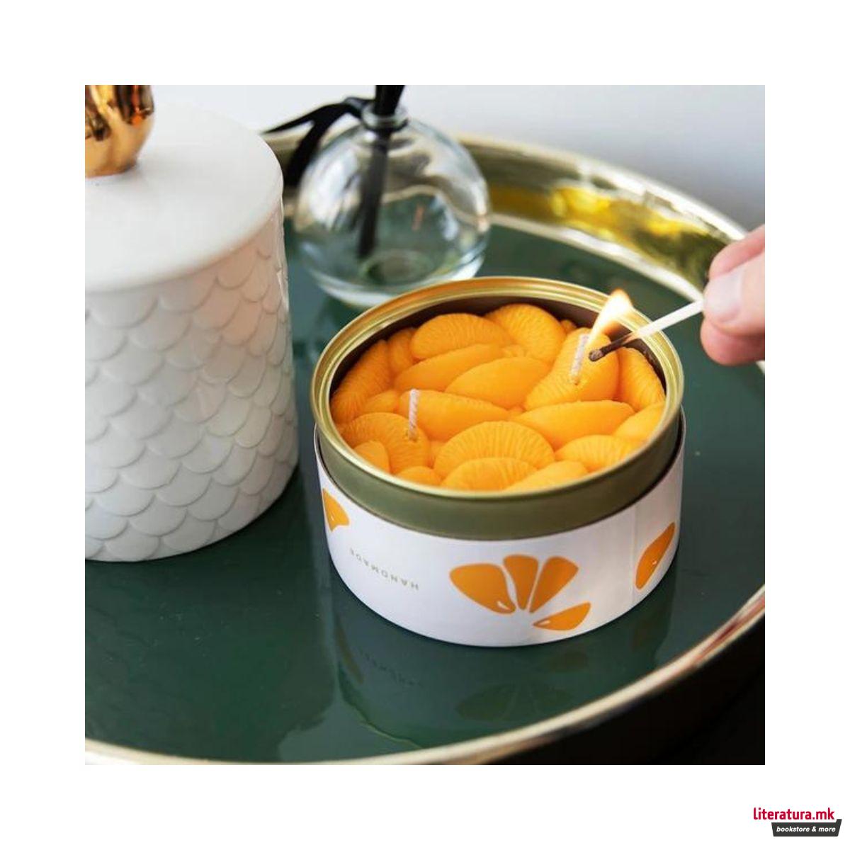 Свеќа, Gourmet Food Candles, Peeled Tangerines 