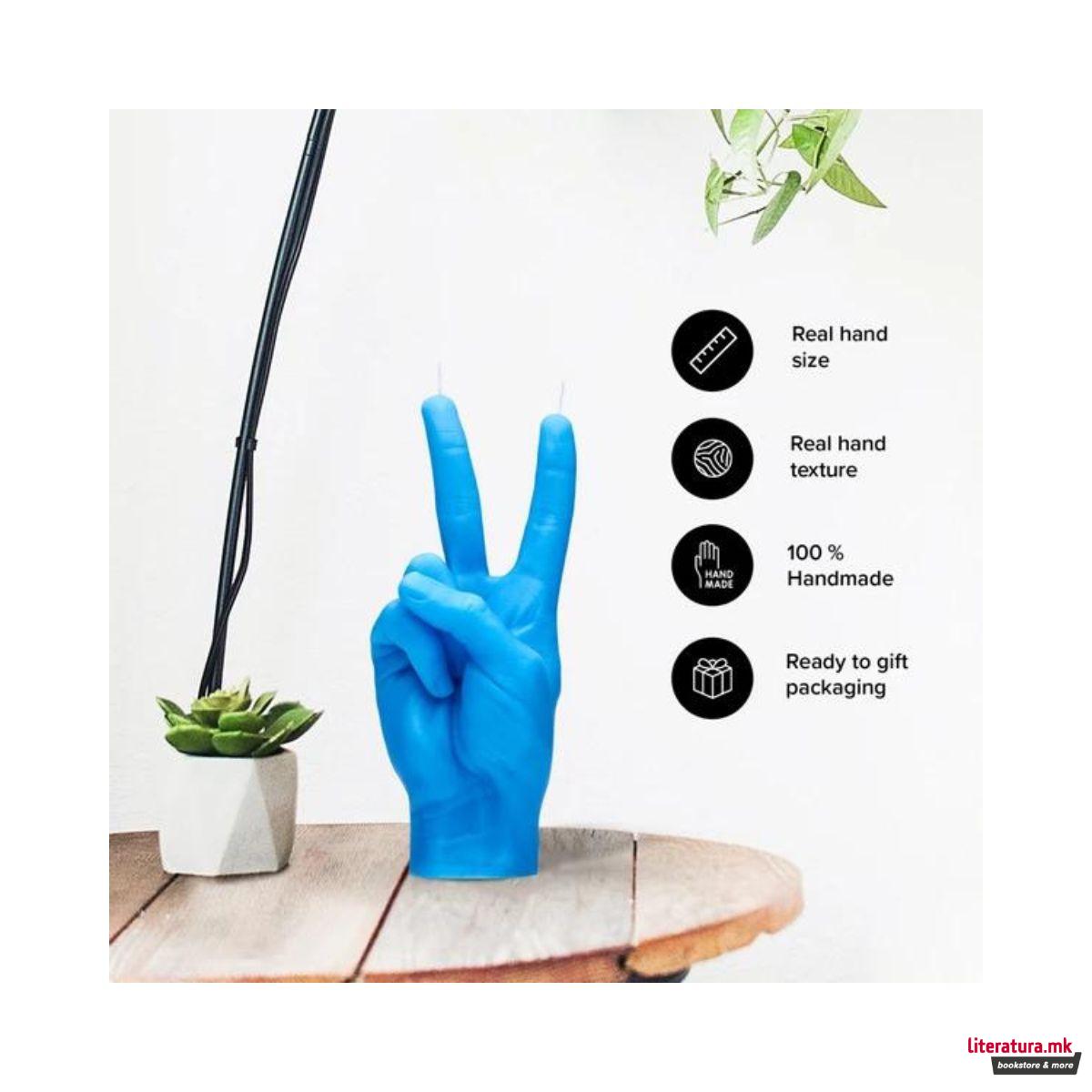 Свеќа, Hand Gesture Candles, Peace, сина 