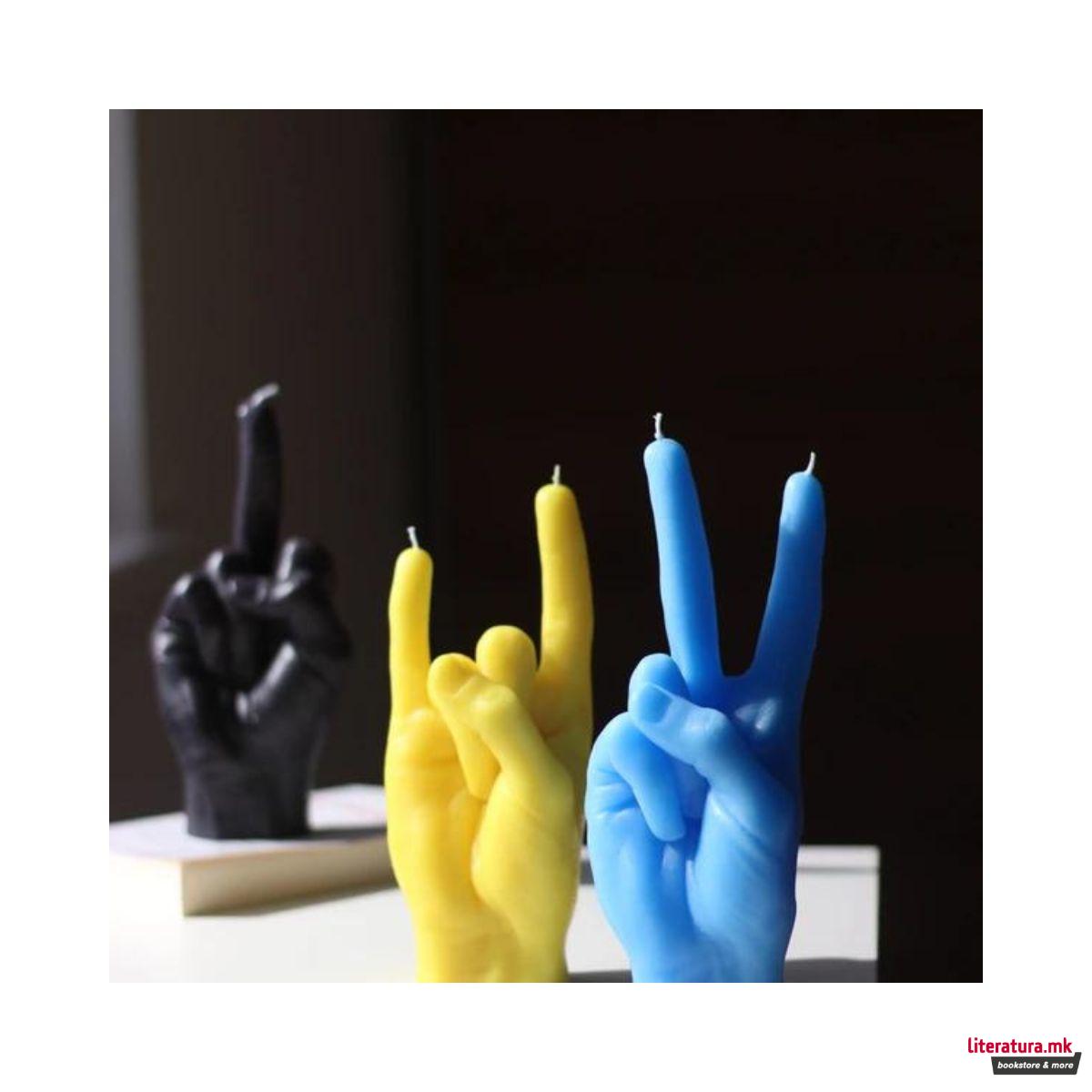 Свеќа, Hand Gesture Candles, Peace, сина 
