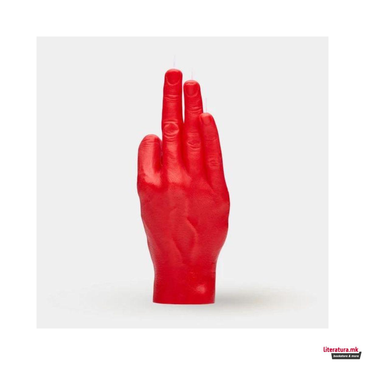 Свеќа, Hand Gesture Candles, OK, црвена 