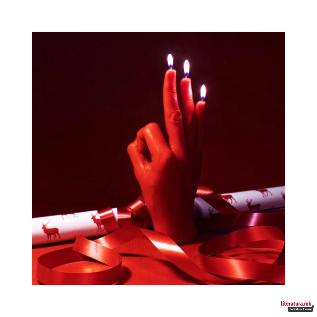 Свеќа, Hand Gesture Candles, OK, црвена 