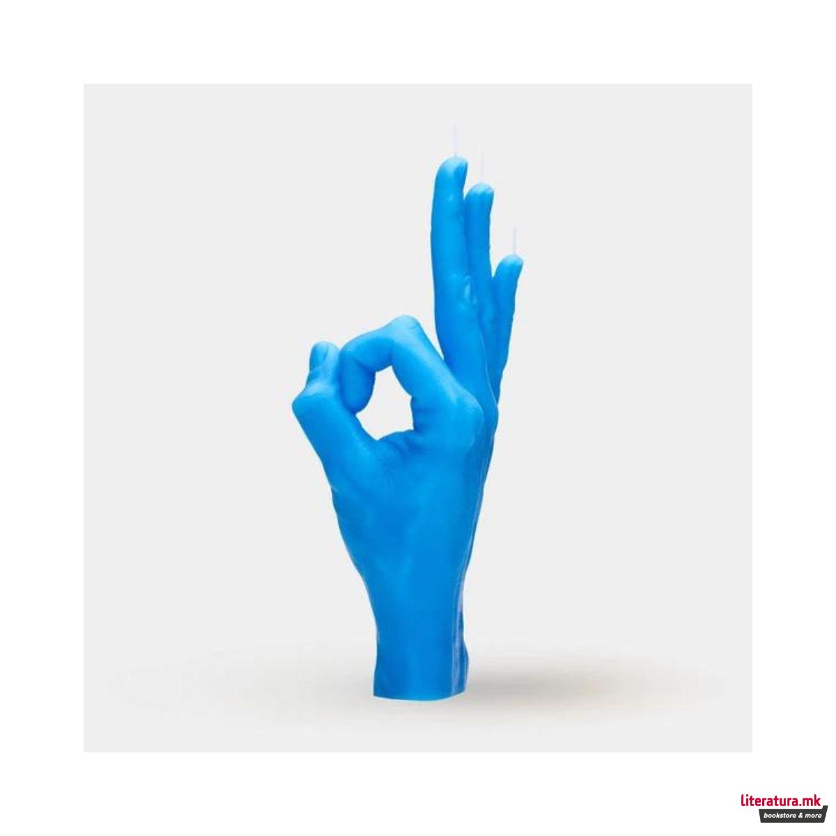 Свеќа, Hand Gesture Candles, OK, сина