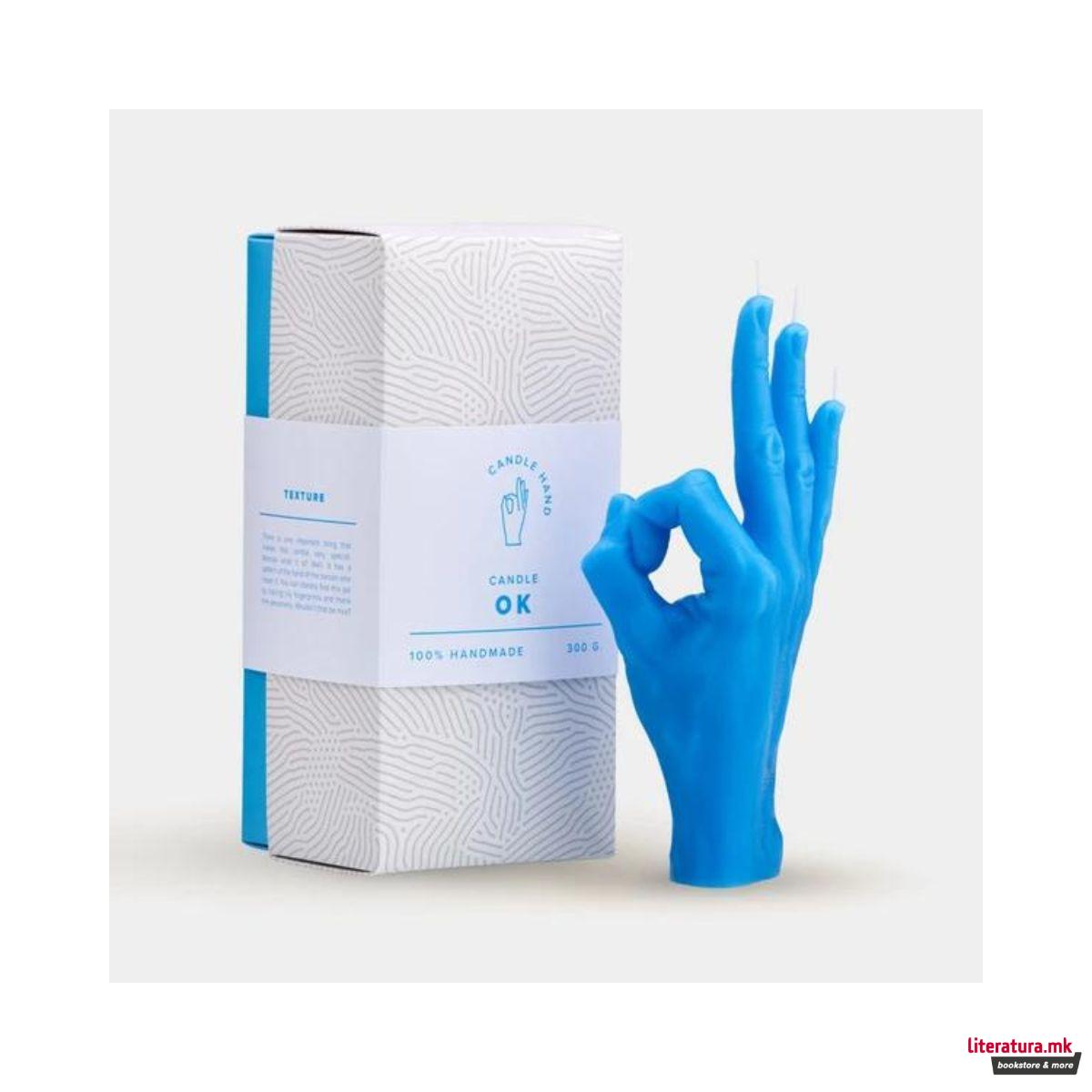 Свеќа, Hand Gesture Candles, OK, сина