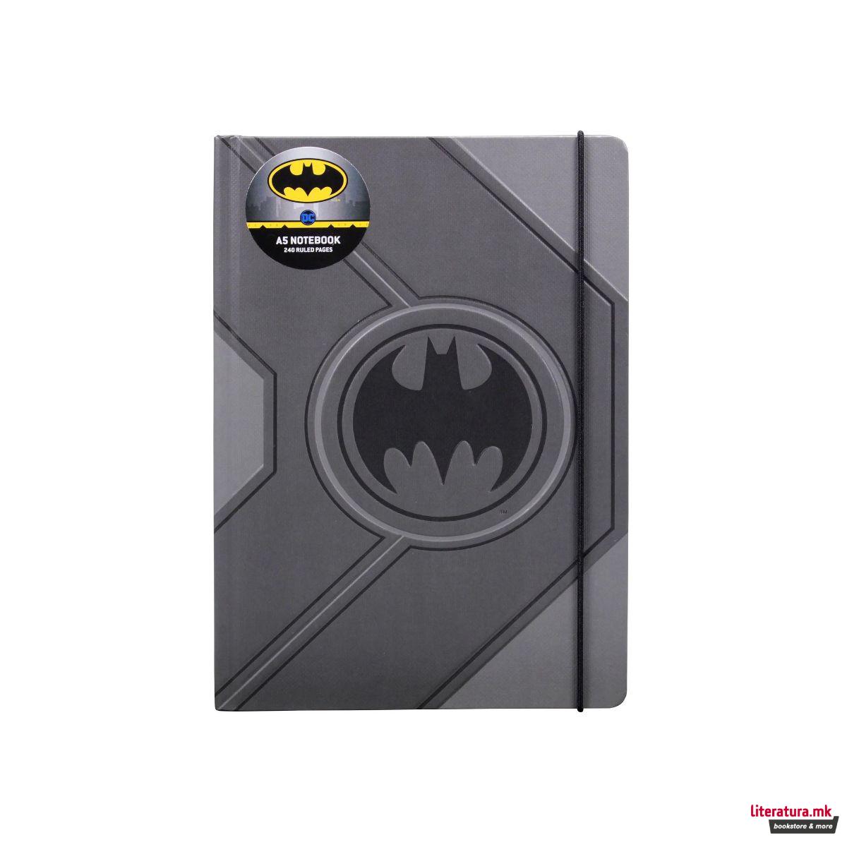 Тетратка A5, DC, Batman - Black Logo