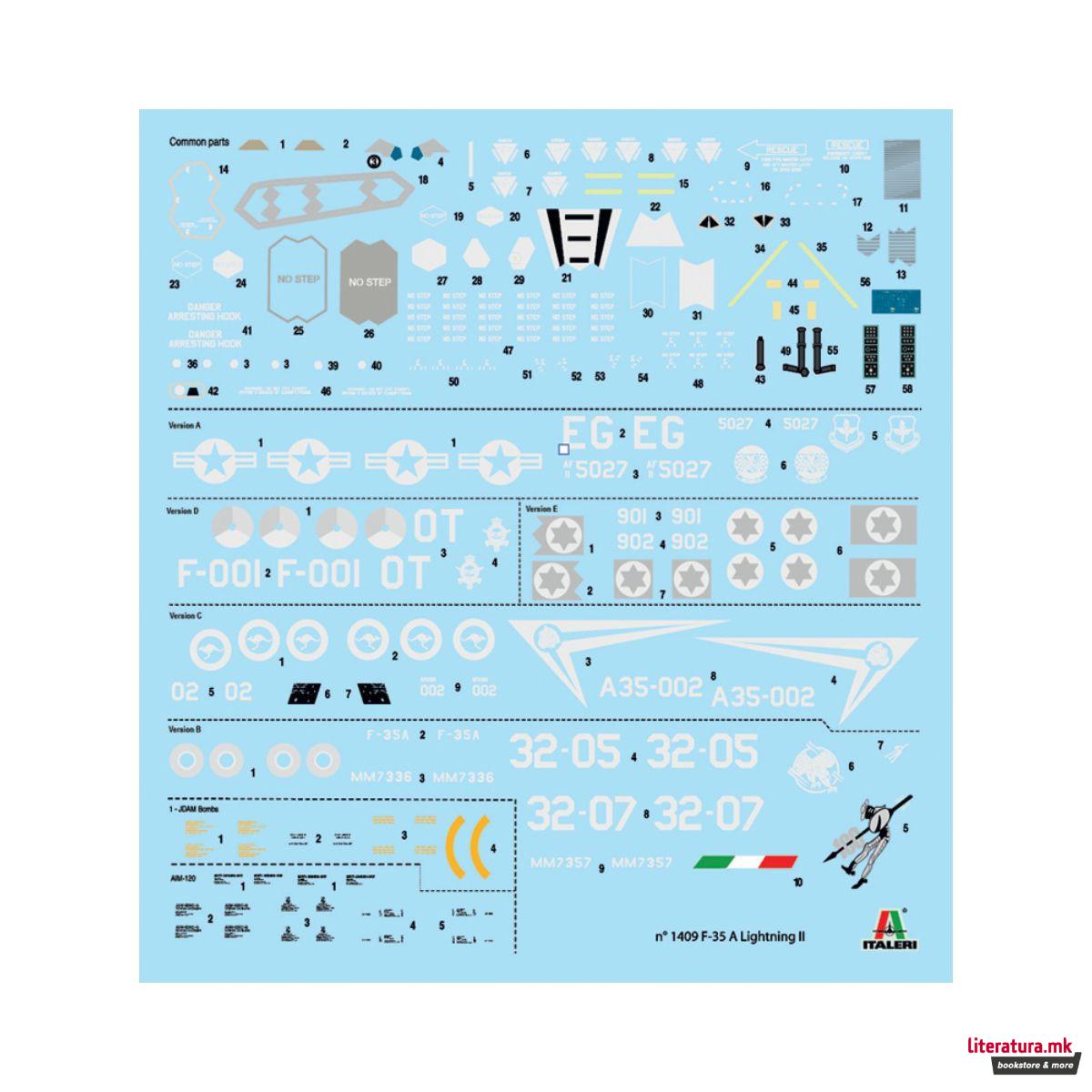Макета, Aircraft, F-35 A Lightning II CTOL version, 1:72 