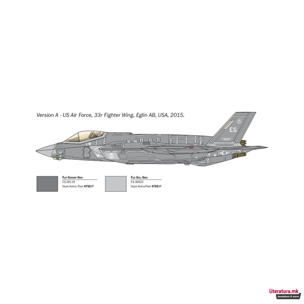 Макета, Aircraft, F-35 A Lightning II CTOL version, 1:72 