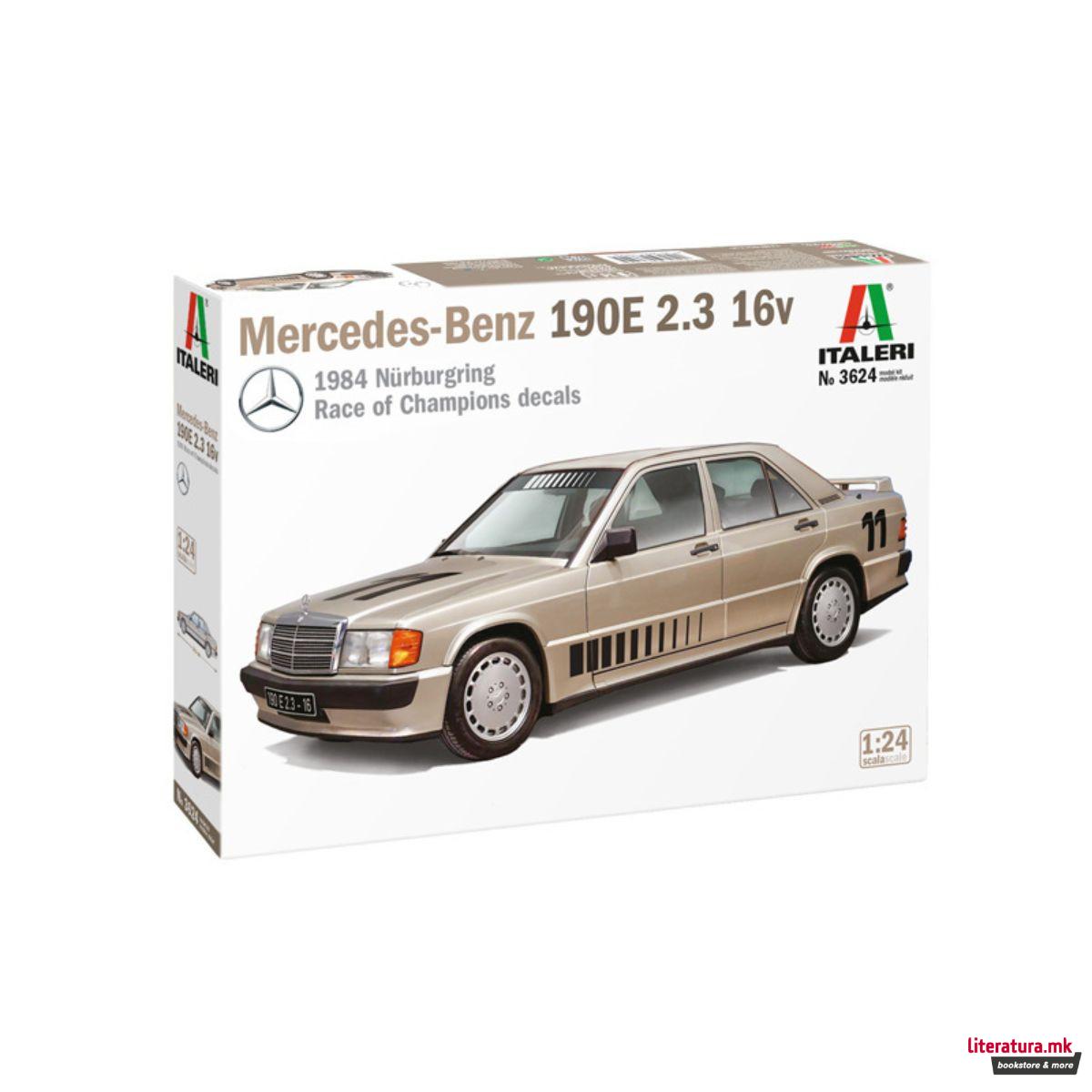 Макета, Cars and Bikes, Mercedes-Benz 190E 2.3 16v, 1:24 