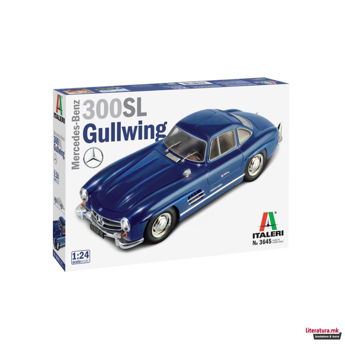 Макета, Cars and Bikes, Mercedes Benz 300 SL Gullwing, 1:24 