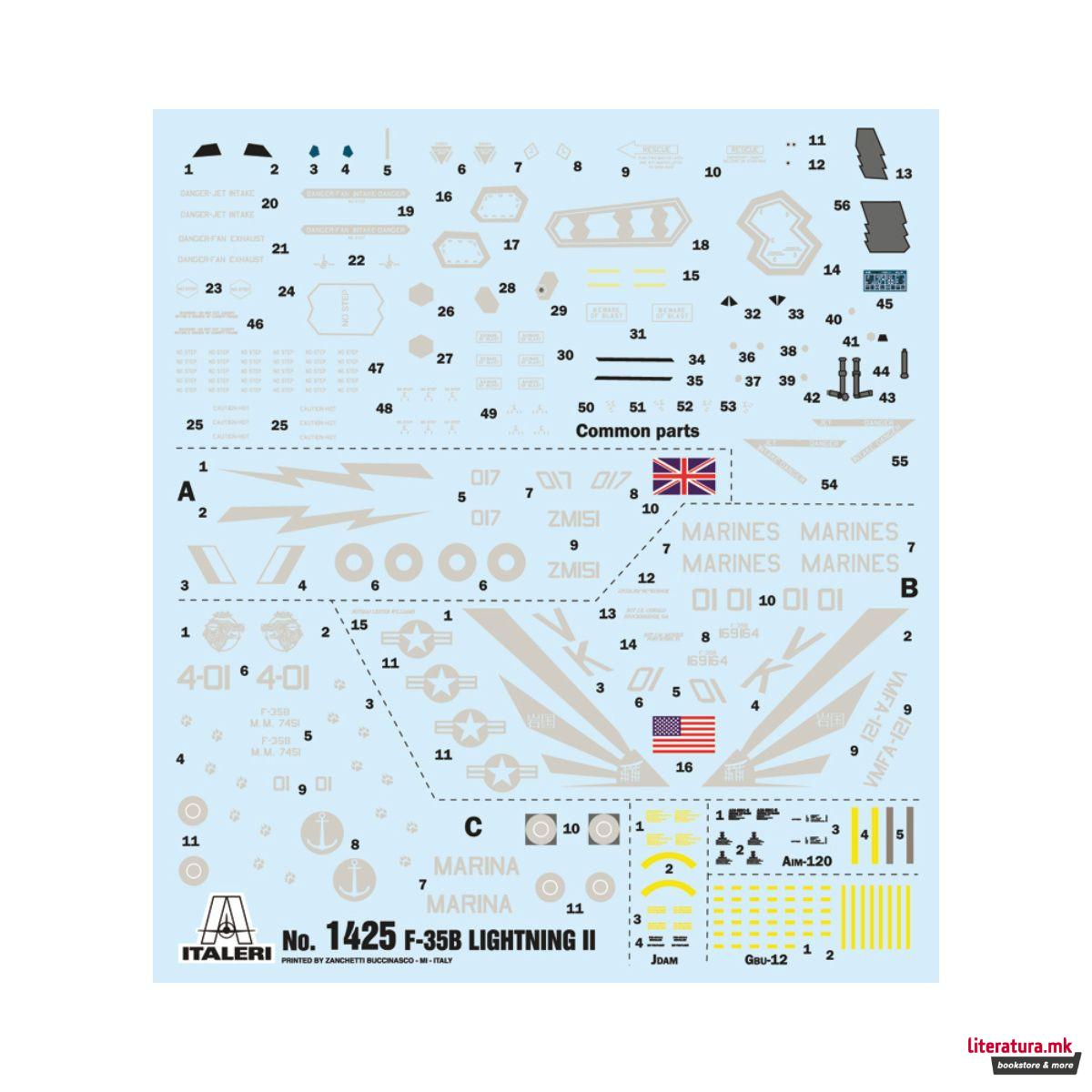Макета, Aircraft, F-35 B Lightning II STOVL version, 1:72 