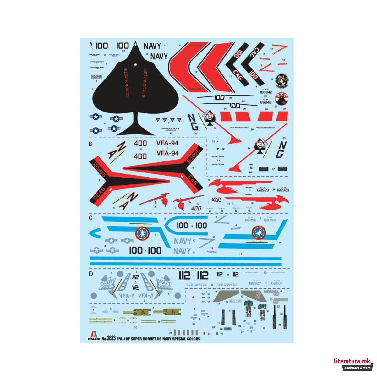 Макета, Aircraft, F/A-18F Super Hornet U.S. Navy Special Colors, 1:48 