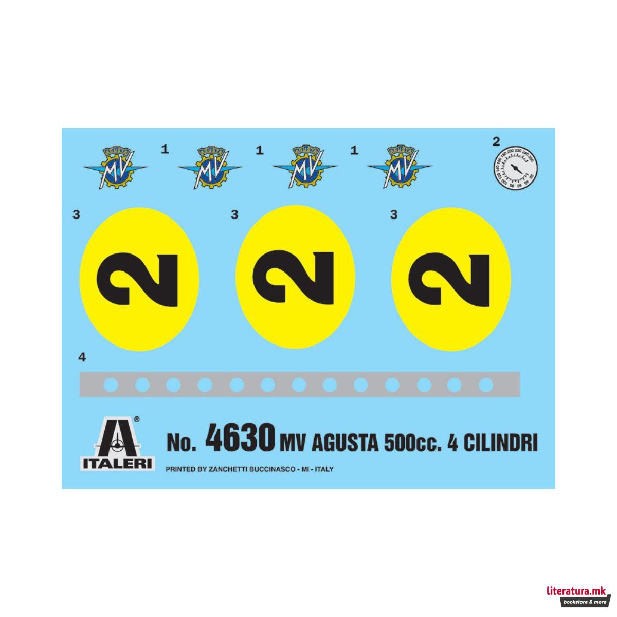 Макета, Cars and Bikes, MV Agusta 500 cc. 4 Cylinders - 1964, 1:9 