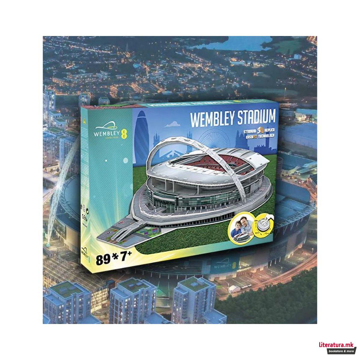 3D сложувалка - стадион, Wembley, 87 парчиња 