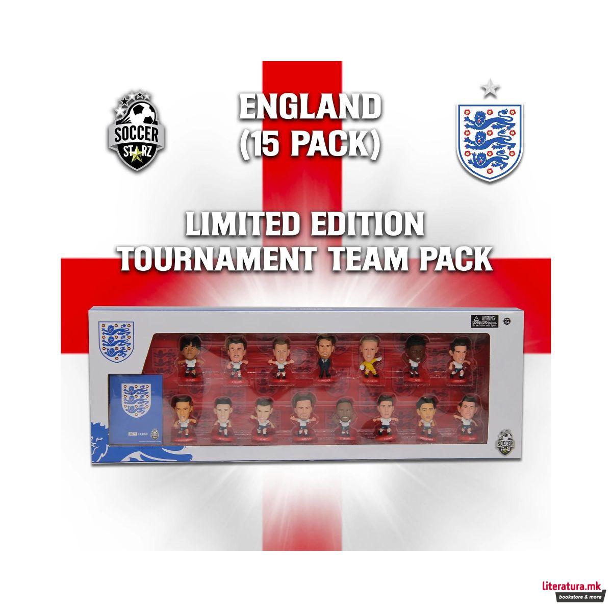 Сет фигури, Soccerstarz, England - England Team Pack  (2022 Version), 15 фигури 