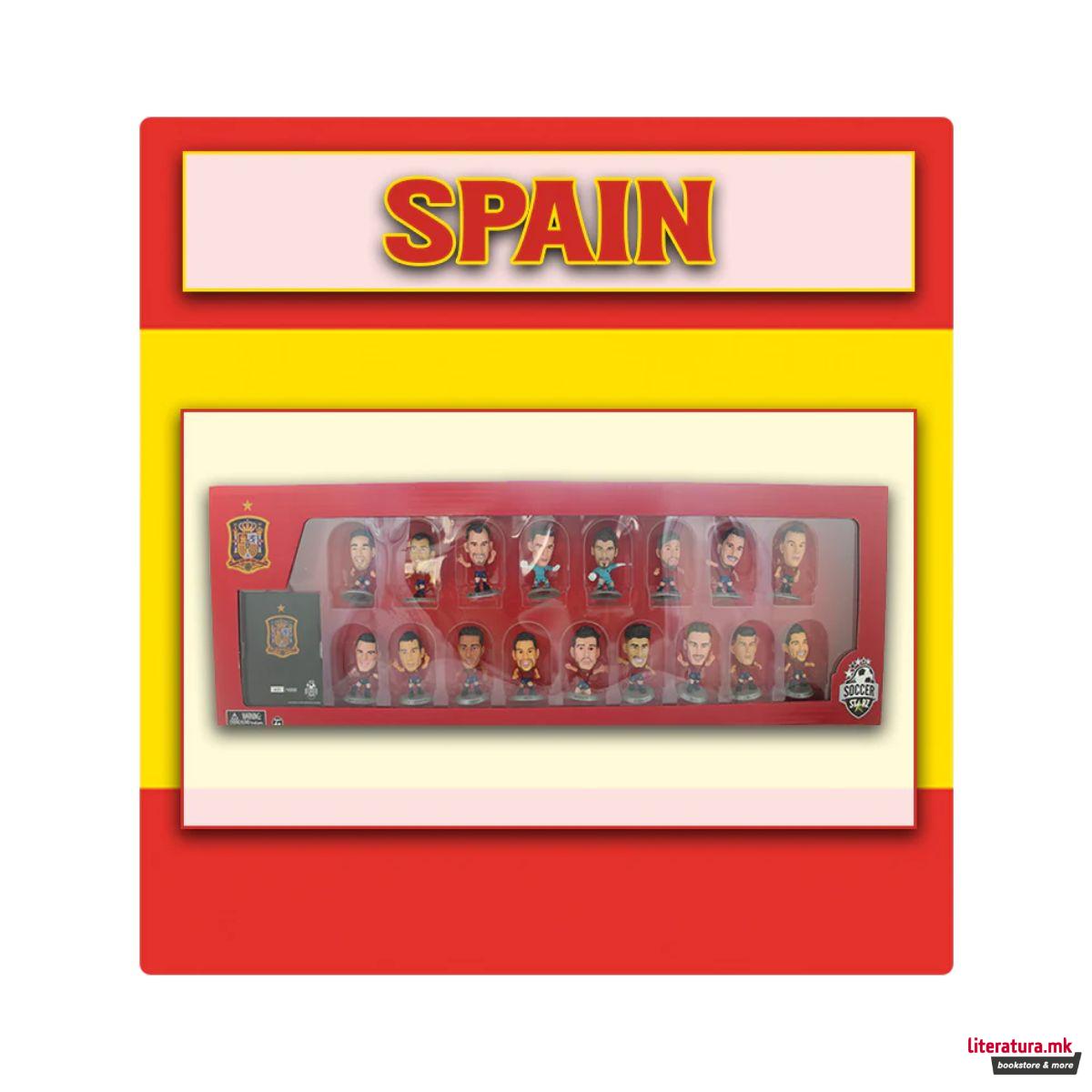 Сет фигури, Soccerstarz, Spain - Limited Edition Spain Team Pack, 17 фигури 