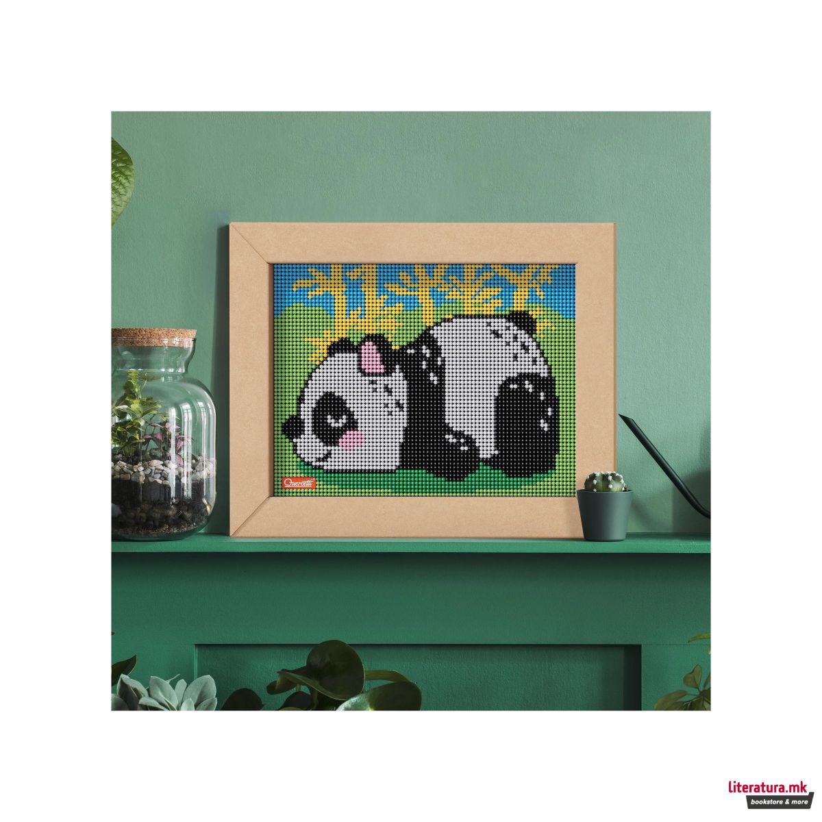 Табла со пинови, Pixel Art 4 Kawaii Design Panda, 4800 пинови 