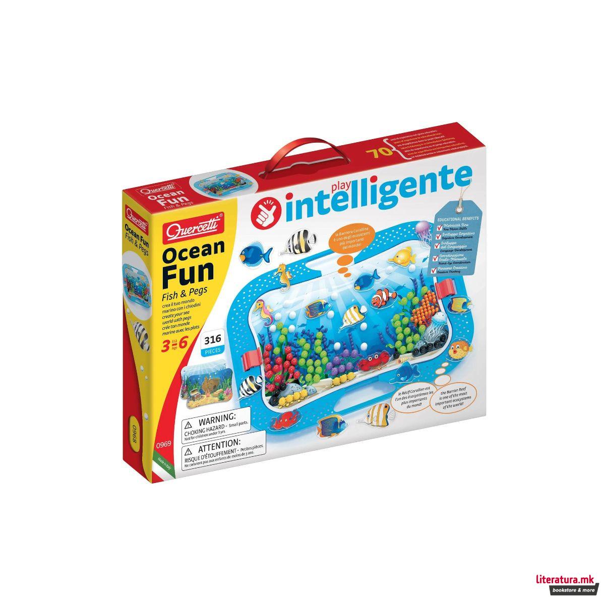 Табла со пинови, Ocean Fun, Fish & Pegs, 316 пинови 