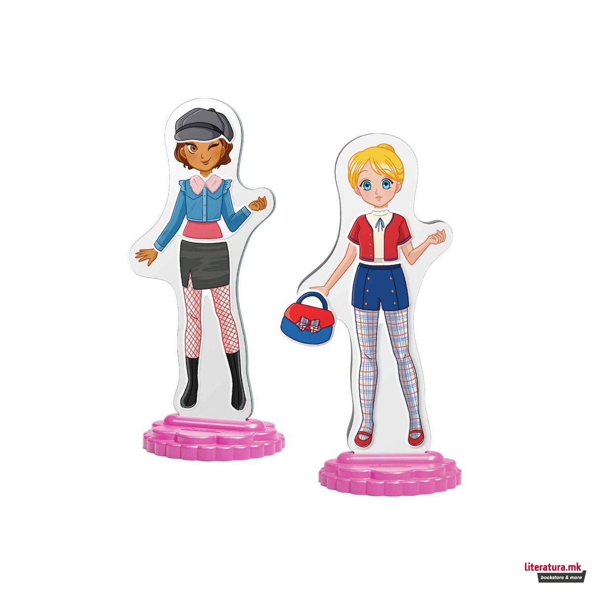 Магнетна креативна играчка, Magnetic Fashion - Best Friends 