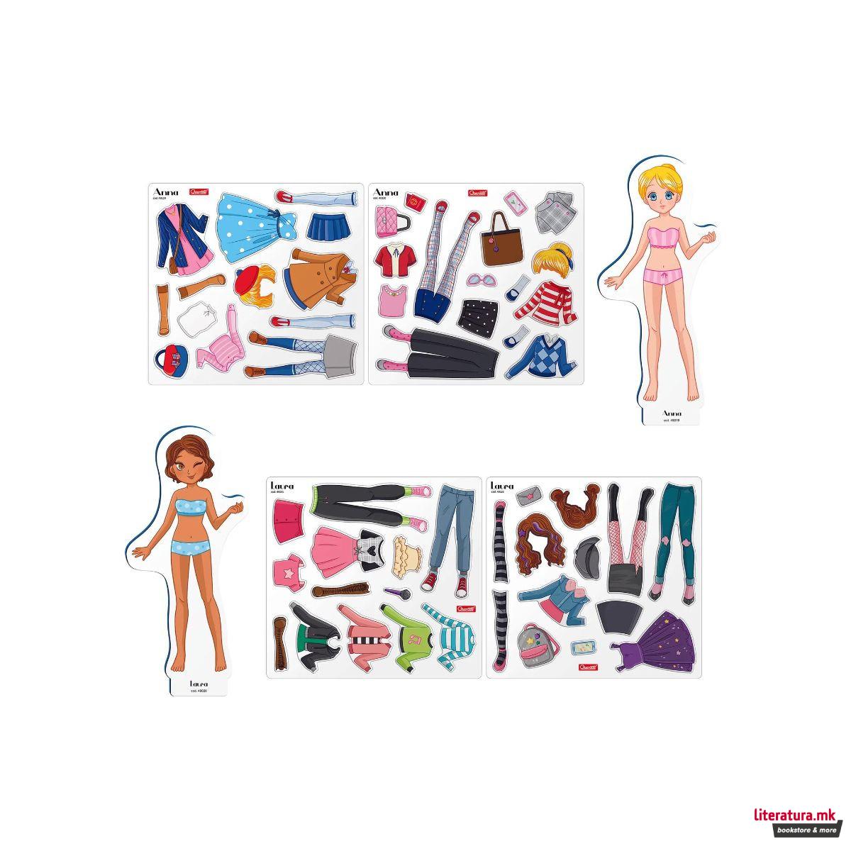 Магнетна креативна играчка, Magnetic Fashion - Best Friends 