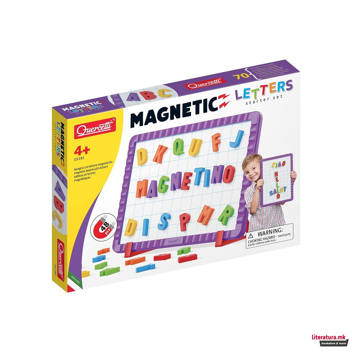 Магнетна едукативна играчка - Букви, Magnetino Letters, 48 букви 