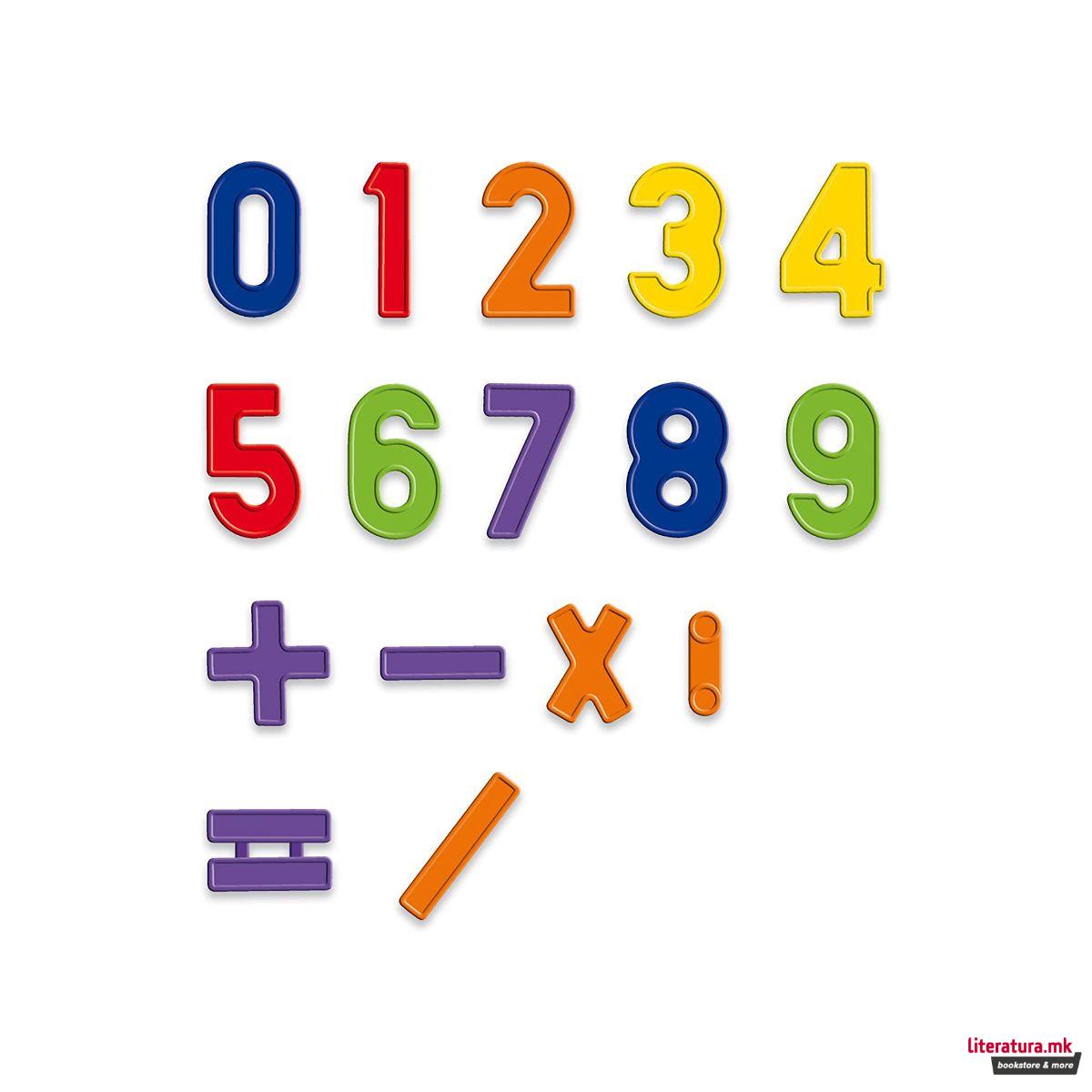 Магнетна едукативна играчка - Бројки, Magnetino Letters, 48 бројки 