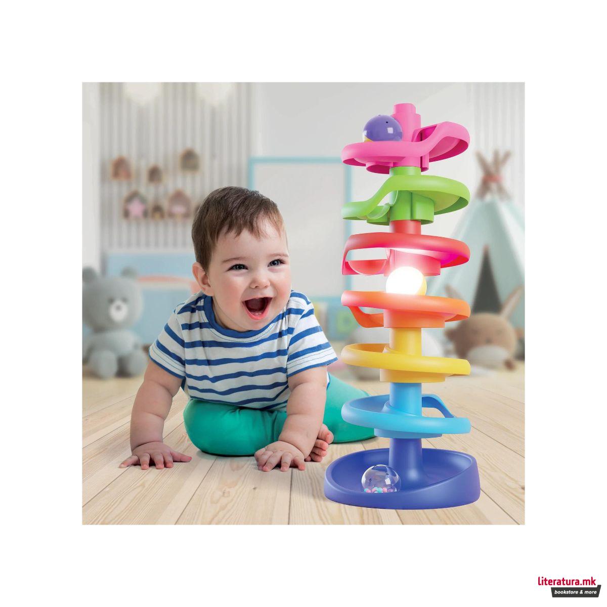 Играчка - спирална кула со топчиња, Spiral Tower Brightball 