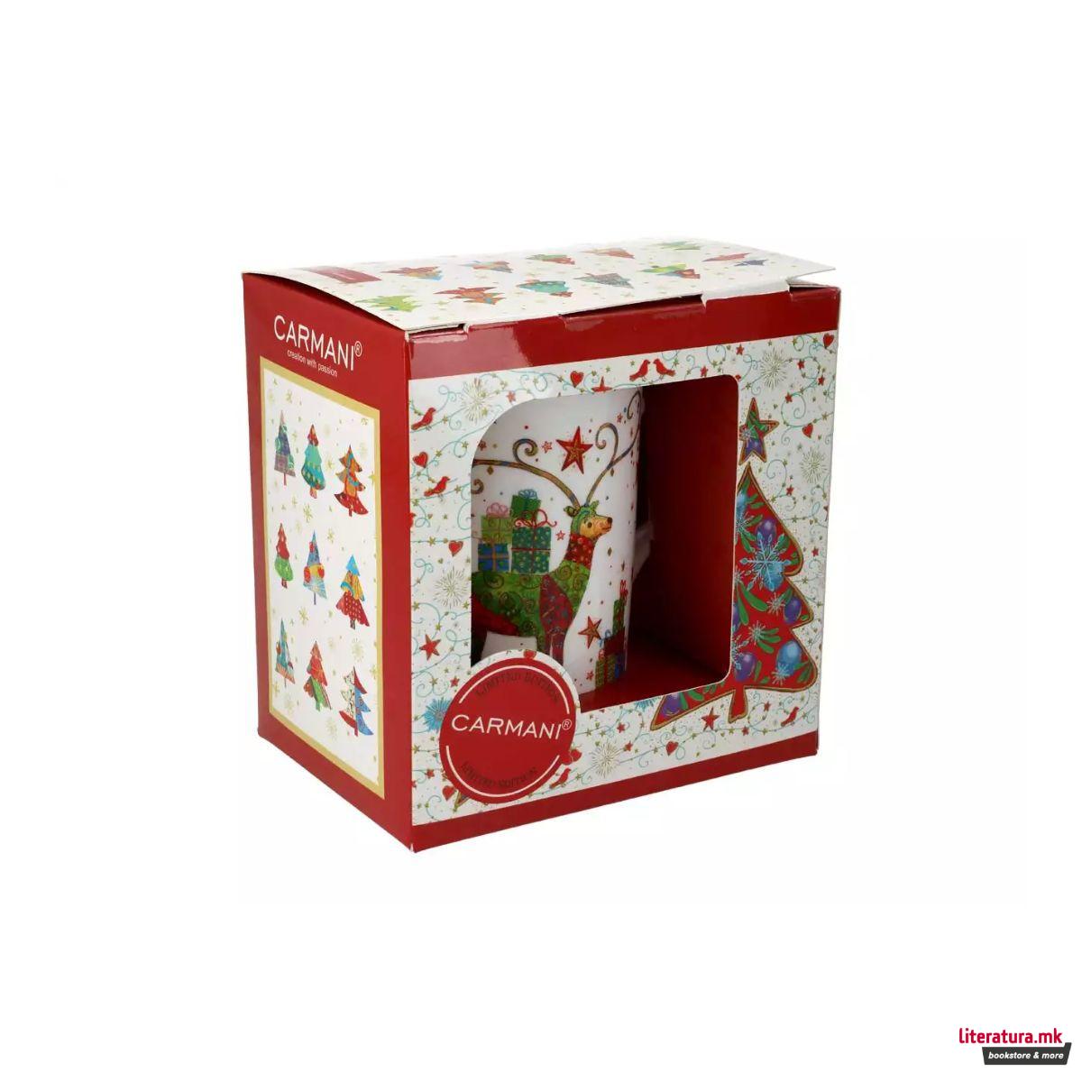 Шолја-божиќна, Carmani, Christmas Reindeer, 375 мл 