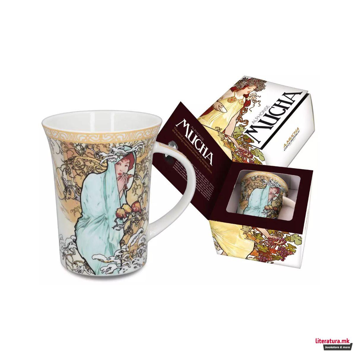 Шолја, Carmani, Alphonse Mucha - Four Seasons: Winter, 350 мл 