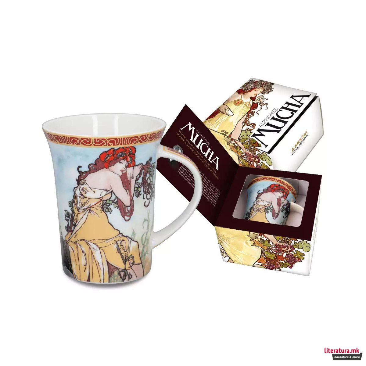 Шолја, Carmani, Alphonse Mucha - Four Seasons: Spring, 350 мл 