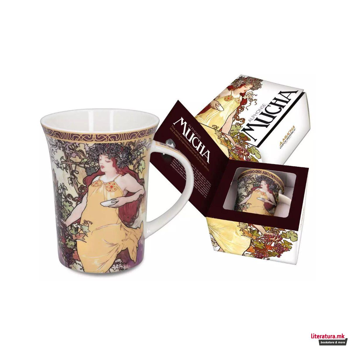 Шолја, Carmani, Alphonse Mucha - Four Seasons: Autumn, 350 мл 