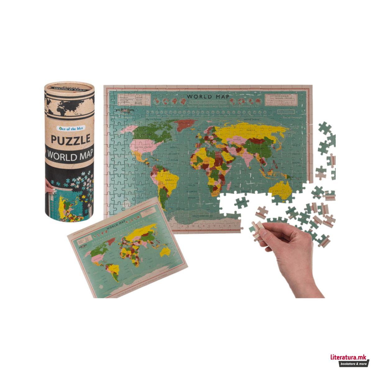 Сложувалка - Мапа на светот, 300 парчиња 