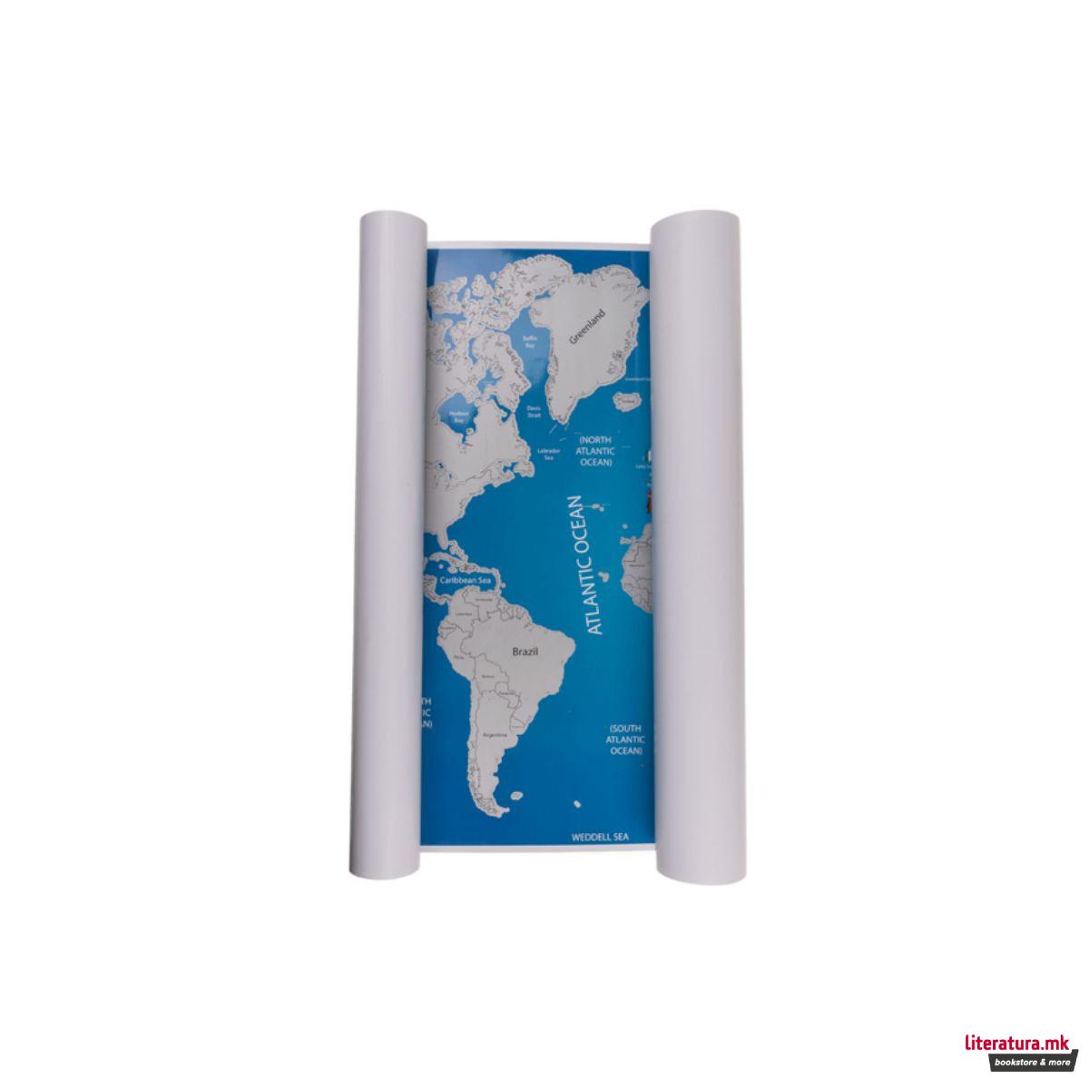 Мапа на светот за гребење - Flags 