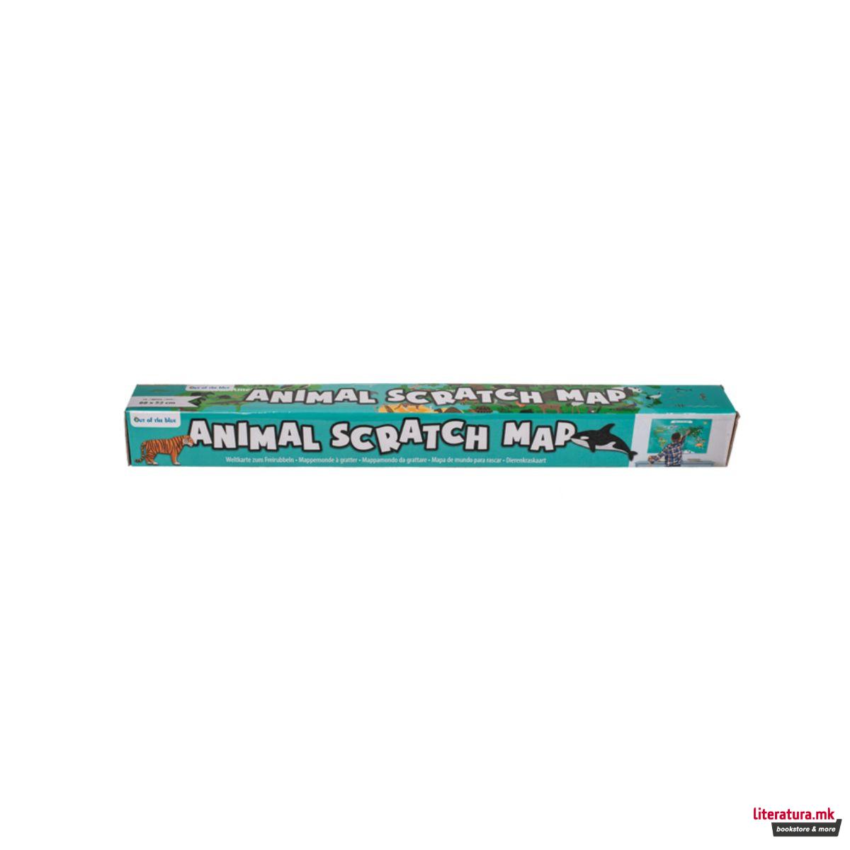 Мапа на светот за гребење - Животни 