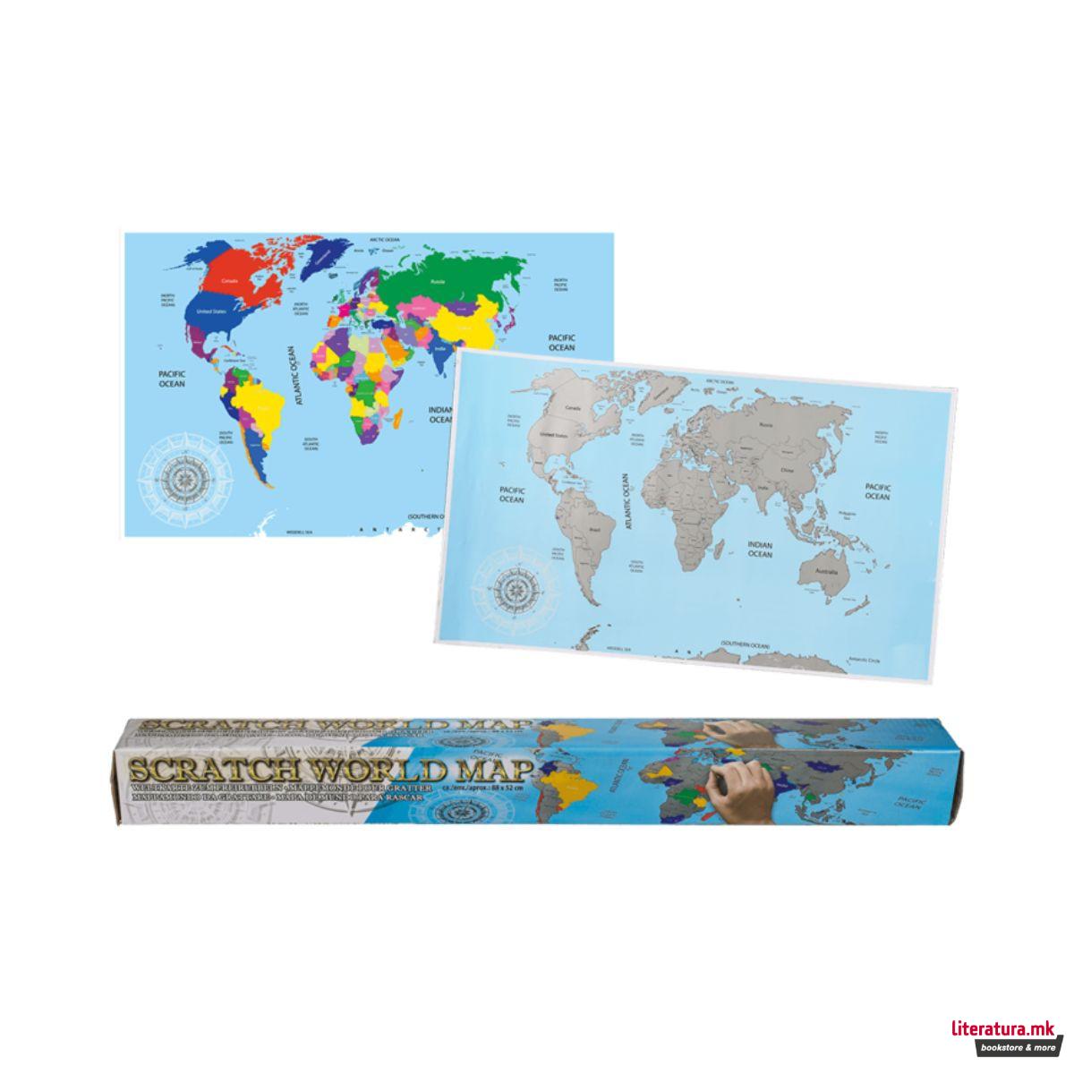 Мапа на светот за гребење 