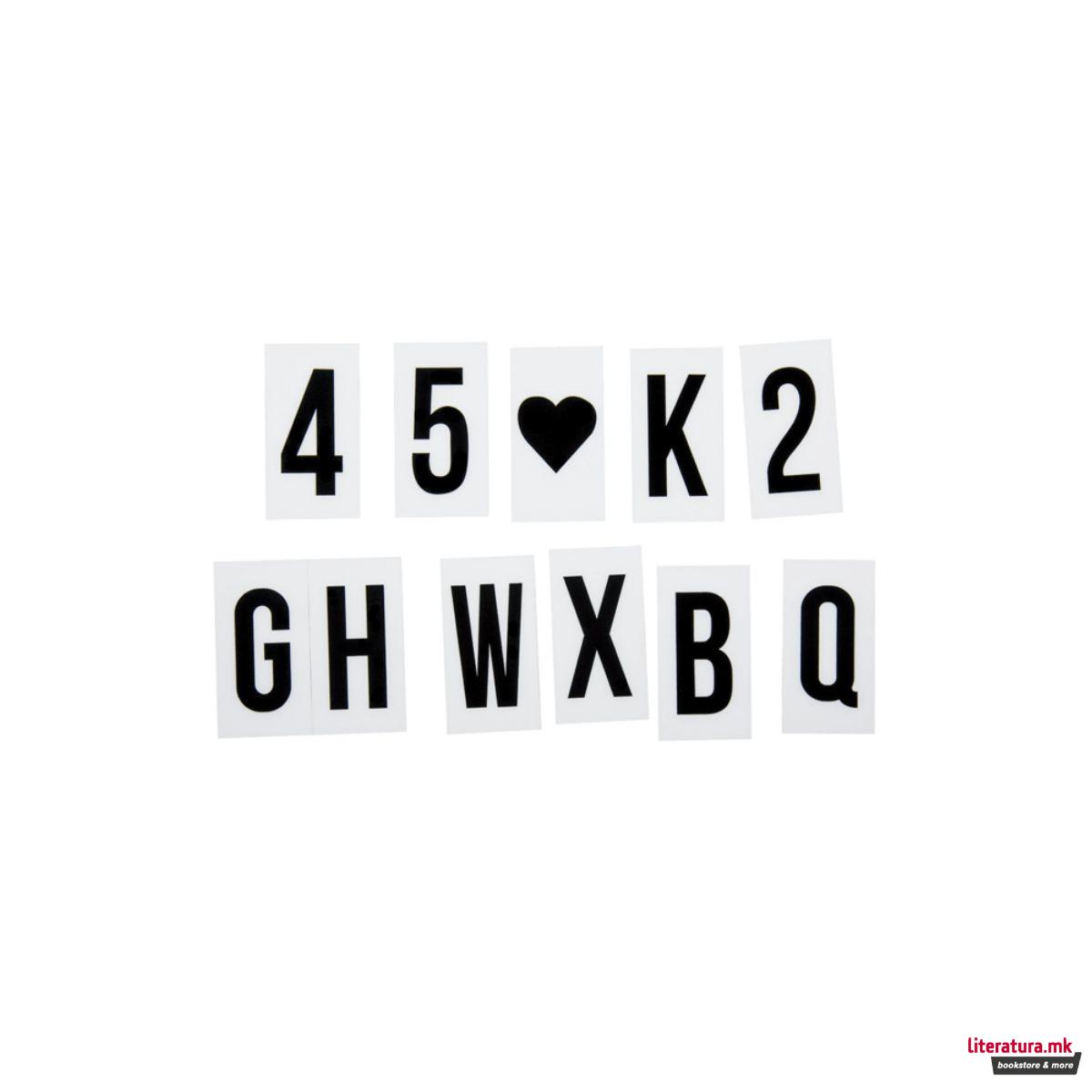 Светлечка табла со букви 