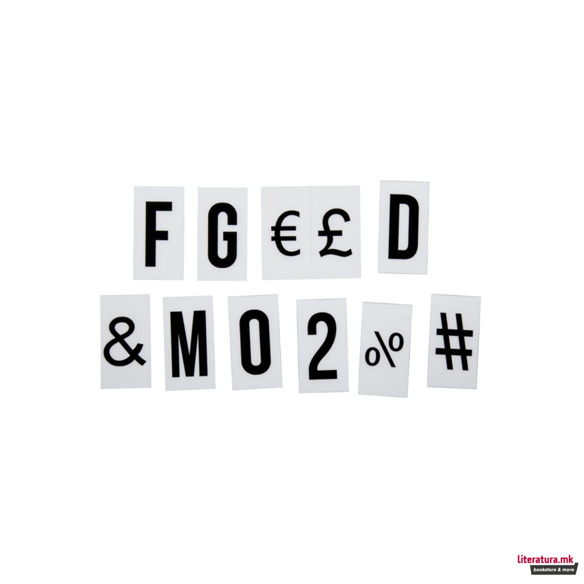 Светлечка табла со букви 